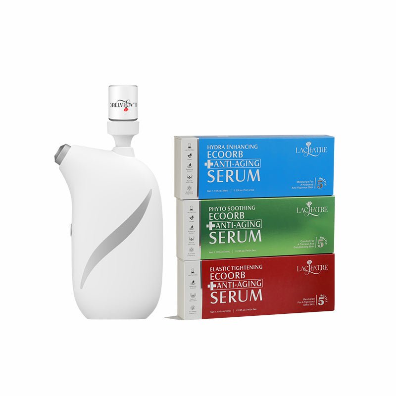 Home Spa Delux Set | ClairSheild® NMST Tech | 3X Serum Absorption Booster | For All Skin Types - LACHATREAnti - aging Serum & Skincare Tools