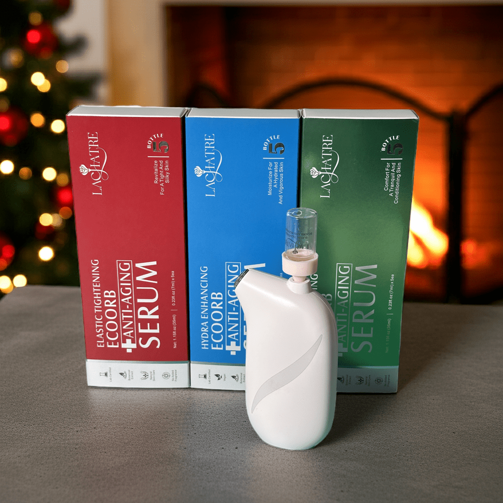 Home Spa Delux Set | ClairSheild® NMST Tech | 3X Serum Absorption Booster | For All Skin Types - LACHATREAnti - aging Serum & Skincare Tools