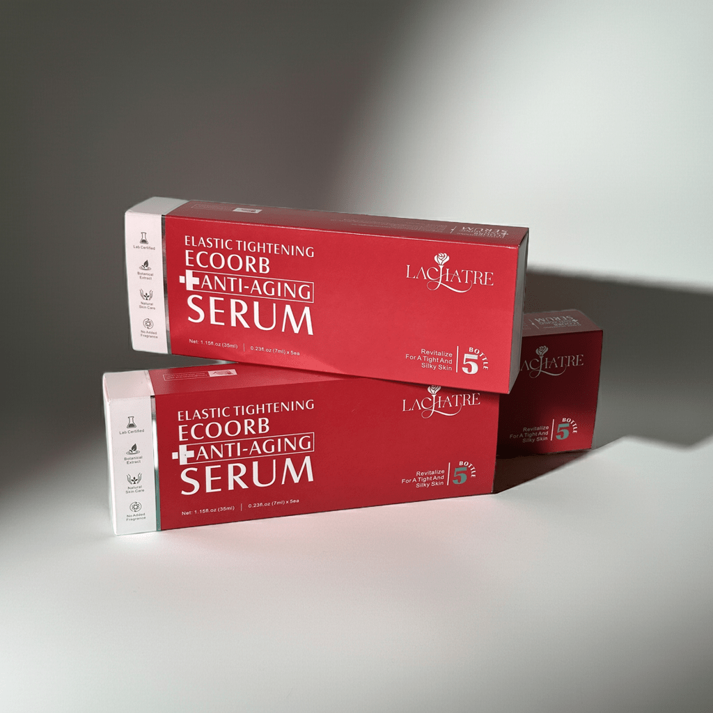 Red Elastic Tightening EcoOrb Anti - aging Serum | ClairSheild® NMST Tech | For Mature Skin - LACHATREAnti - aging Serum